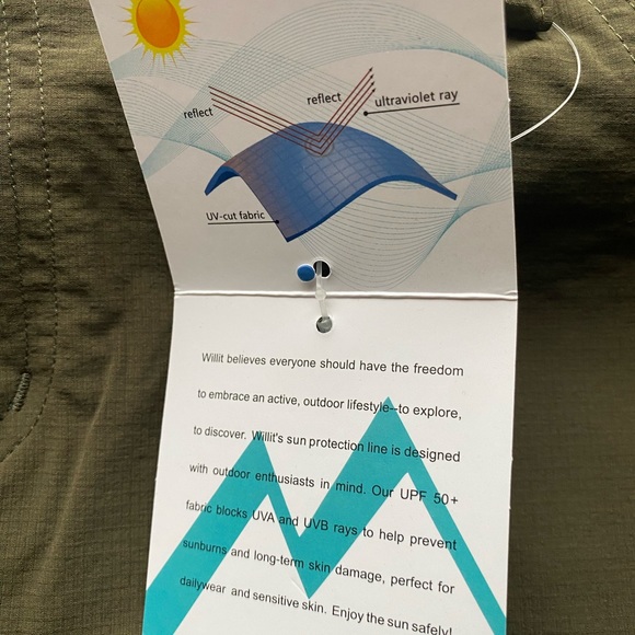 NWT Willit Women's Army Green Outdoor Tennis Golf Casual Stretch Skort Skirt M - Picture 6 of 10